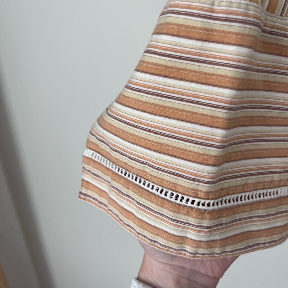 2000s Striped Fall Button-Up Shirt - Picture 4 of 5